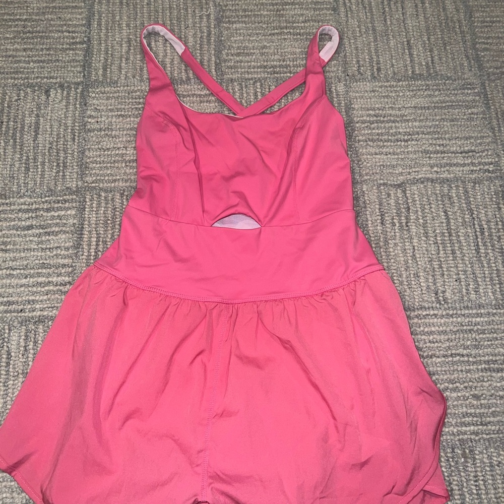 Pink Sleeveless Romper